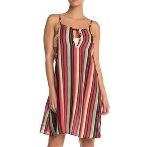 Maaji Santa Fe Sun Fun Stripe Cover-Up Dress NWT